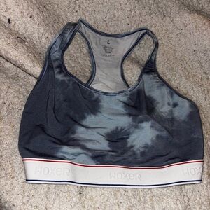 Woxer Women's Gray Tie-Dye Sports Bra